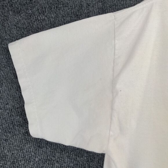 USS Midway T Shirt Size L White Double Sided Graphic Navy Short Sleeve - Picture 14 of 16